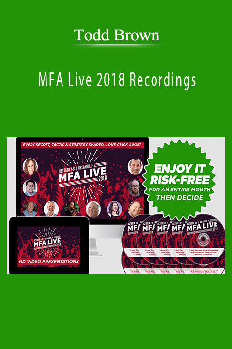 MFA Live 2018 Recordings - Todd Brown